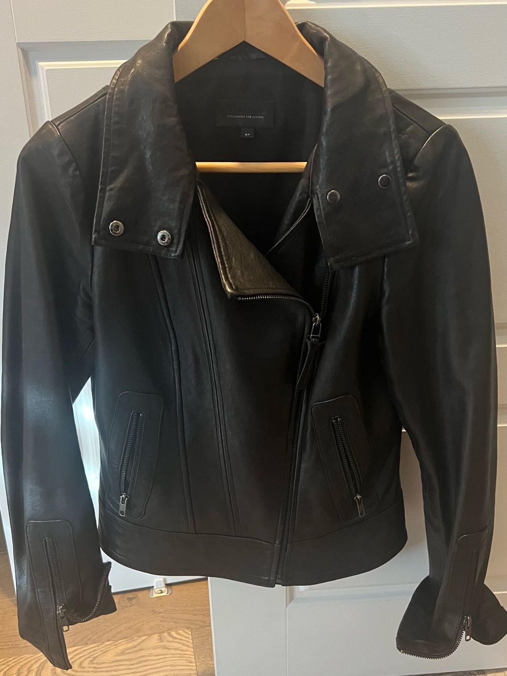 Mackage “Kenya” Black Leather Moto Jacket